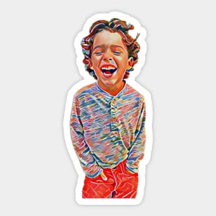 Tristan - Portrait of a Happy Child Sticker